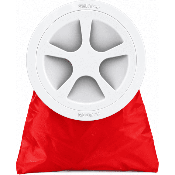 SEAFLO Deck Plate Hatch for Marine Boat Kayak Choose Size, Color and Storage Bag (4", White with Storage Bag 1-Pack)