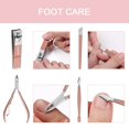 thumbnail image 3 of FAMILIFE Manicure Set, 13pcs Pedicure Kit Nail Clipper Set Manicure Kit Manicure Set Professional Grooming Kit Stainless Steel Rose Gold Pink Leather Case Nail Care Kit, 3 of 8