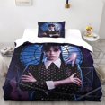 thumbnail image 2 of Unique Fashion Wednesday Addams D Printed Duvet Cover Sets, Soft Hypoallergenic Microfiber Bedding Set With Wednesday Addams, For Adults Teens In 135*, 2 of 5