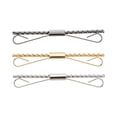 thumbnail image 1 of 3pcs Men Classic Tie Clips Shirt Collar Clips Necktie Golden Silver Black Clips, 1 of 5