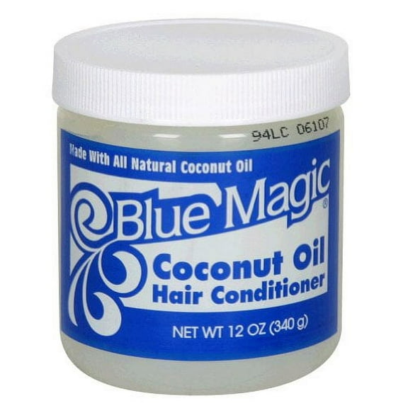 Blue Magic Coconut Oil Hair Conditioner, 12-Ounce Jars (Pack of 6)