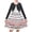 Floral Striped Top, variant on Sunny Fashion Girls Dress 2 Piece Set Cropped Knit Cardigan Daily Garden Picnic 4-5 Years
