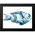 thumbnail image 2 of Vess, June Erica 18x15 Black Modern Framed Museum Art Print Titled - Blue Ocean Fish III, 2 of 5
