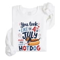 thumbnail image 7 of 4th of July Hotdog Sweatshirt Funny Dachshund Patriotic USA Crewneck for Women Men Kids Family White Sweatshirt Adult Small, 7 of 7