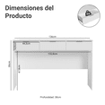 thumbnail image 3 of Tocador Multifuncional Moderno Madesa Carly Color Blanco, 3 of 10