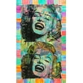 thumbnail image 2 of Dean Russo Collection 21x32 Gold Ornate Wood Framed with Double Matting Museum Art Print Titled - Two Marilyns, 2 of 4