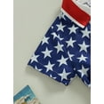 thumbnail image 6 of Bagilaanoe 4th of July Dress forToddler Baby Girl Star Stripes Print Short Sleeve Shirt Dresses with Belt 12M 24M 3T 4T 5T 6T Kids  Independence Day Clothes, 6 of 7