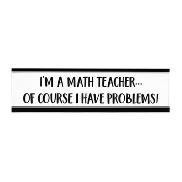 Speed Limit Algebra Math Problem Sign - Walmart.com