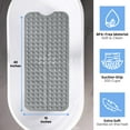 thumbnail image 3 of Lux Decor Collection Bath Tub Mat Non-Slip 40 x 16 Inch - Shower Mat for Bathtub with Suction Cups - Machine Washable (Light Gray), 3 of 9