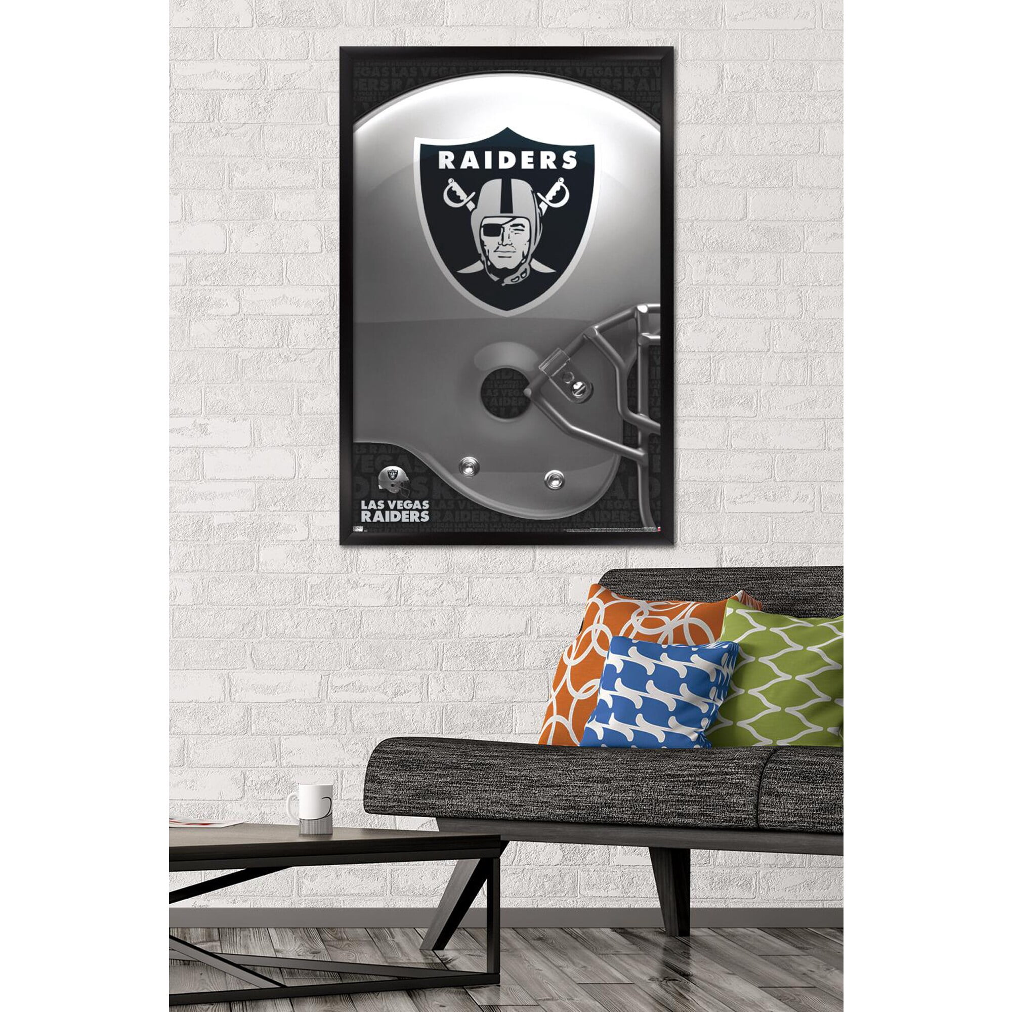 NFL Las Vegas Raiders – Logo 20 Wall Poster, 22.375" x 34", Framed