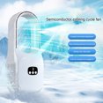 thumbnail image 6 of YAMB 3-In-1 Desktop Evaporative Cooling Fan, Portable USB Powered Tabletop Chiller with Fine Misting Humidifier & Night Light, Plug-and-Play Mini Air Cooler with Water Tank for Office Dorm Use, 6 of 9