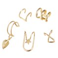 thumbnail image 2 of Up to 65% Off No Pierced Ear Clip Set 5 Piece Set Creative Alloy Earring Set Necklace Rings Earring Jewelry on Clearance, 2 of 2