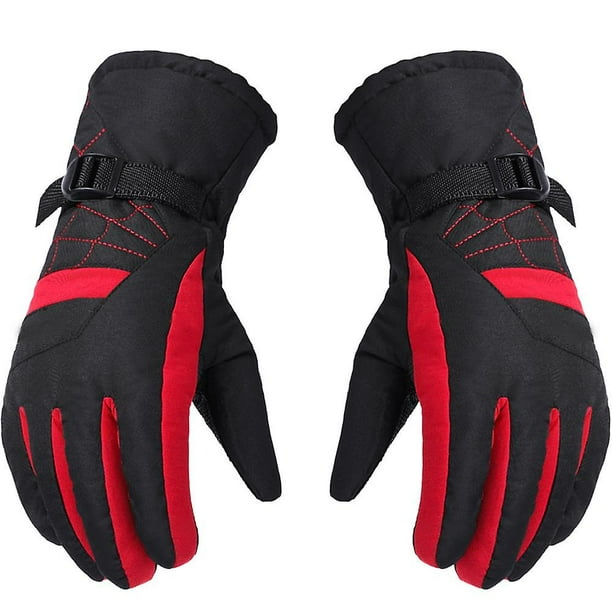 Guantes de esquí Guantes cálidos para motocicleta con batería para coche Protección impermeable y fría