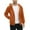 Orange, variant on Goodtrade8 Jackets for Men Fleece Winter Outwear Zipper Fashion Solid Color Long Sleeve with Pockets Mens Coats