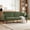 Green-Plus, variant on Ebello 81" Mid-Century Corduroy Roll Arm Loveseat, Wood Frame Sofa, Convertible Futon Sofa Bed with 3 Position Adjustable Backrest for Living Room,Grey