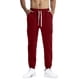 thumbnail image 2 of Pantalones largos para hombre, lisos, informales, con cintura elástica y bolsillos, deportivos, 2 of 8