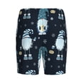thumbnail image 2 of Lsque Gnome and Snowflakes Mens Sleep Pajama Shorts,Short Pajama Pants, Cotton Ultra-Soft Knit-Medium, 2 of 9