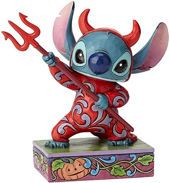 Jim Shore Disney Devilish Delight Stitch in Devil Costume Halloween 6000951 New 