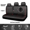 thumbnail image 3 of Funda de asiento de coche CAR PASS de piel impermeable, ajuste universal, 3 of 9