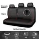 thumbnail image 3 of Funda de asiento de coche CAR PASS de piel impermeable, ajuste universal, 3 of 9