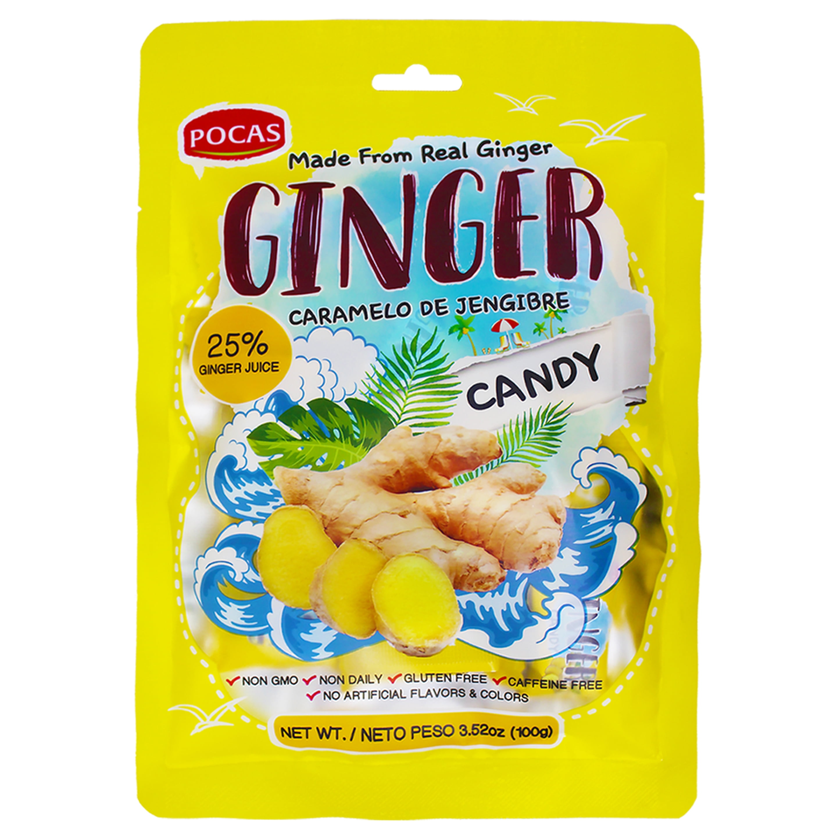 Pocas Hard Candy, Ginger, 100 Gram (Pack of 2) - Walmart.com - Walmart.com Pocas Hard Candy, Ginger, 100 Gram (Pack of 2) - Walmart.com - Walmart.com