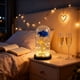 thumbnail image 5 of Lámpara con Pantalla de Rosa y Luces Led | Cúpula de Cristal Decorativa con Lámina Metálica | Regalo de San Valentín, Aniversario y Cumpleaños | Decoración Romántica para El Hogar | Opciones En Azul,, 5 of 6