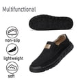thumbnail image 4 of Mens Non-slip Loafers Outdoor Lightweight Walking Shoes Fashion Classic Business Shoes Soft Casual Shoes Black 10.5 US, 4 of 7