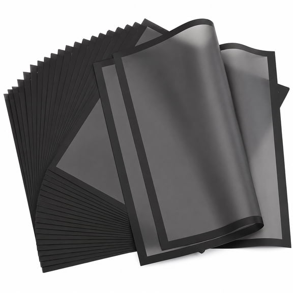 25 Sheets Black Flower Wrapping Paper Waterproof for Floral Bouquets Crafts