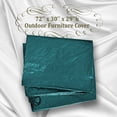 thumbnail image 3 of Sunrise 72"x30"x29" Outdoor Patio Garden Table Furniture Set Protector, Furniture Cover, Green, 3 of 9