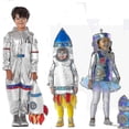 thumbnail image 2 of Mono de astronauta Unisex para niños y niñas, disfraz de Robot para niños, disfraz de Halloween con cohete 3d, 2023, 2 of 5