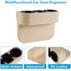 thumbnail image 3 of Consola de bolsillo lateral para monedas, funda de cuero de bolsillo lateral, portavasos para coche, organizador de asiento delantero automático, soporte para teléfono móvil Beige BANYUO Hogar, 3 of 7