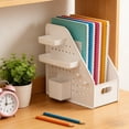 thumbnail image 6 of Desk Pegboard Storage Basket Set - Multi-Compartment Organizer for Dorm & Office, Document & Stationery Basket, Book & School Supplies Storage, 6 of 6