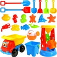 thumbnail image 2 of POINTERTECK 20 Pcs Ensemble de Jouets de Sable de Plage Jouets de Plage Extérieurs Kit d'Outils avec Sac en Filet Comprend Camion de Sable Pelles Râteaux Moules à Sable Arrosoir Pelle à Sable Kits d'Outils, 2 of 9