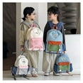 thumbnail image 5 of HUITKMM Cute School Bags with Bright Colors Canvas School Backpack with Insulation Packet, 5 of 7