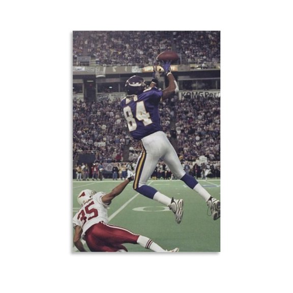 Randy Moss Canvas Poster Canvas Poster Wall Art Picture Prints Hanging Photo Gift Decor Home Posters Artworks 12x18inch(30x45cm)
