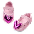 thumbnail image 3 of Christmas Clearance! Ohufall Toddler Shoes Infant Girls Indoor Soft-Soled Heart-Shaped Princess Shoes Baby Walking Shoes Clearance, 3 of 8