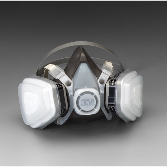 3M Half Facepiece Disposable Respirator Assembly 52P71, Organic Vapor/P95 Respiratory Protection, Medium 12 EA/Case
