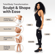 SweatPro Fitness Exercise & Toning Kit, Gray, 11-Piece for Men and Women