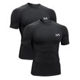 thumbnail image 1 of Camisa de compresión Ksasky para hombre, manga corta, para entrenamiento, 1 of 7