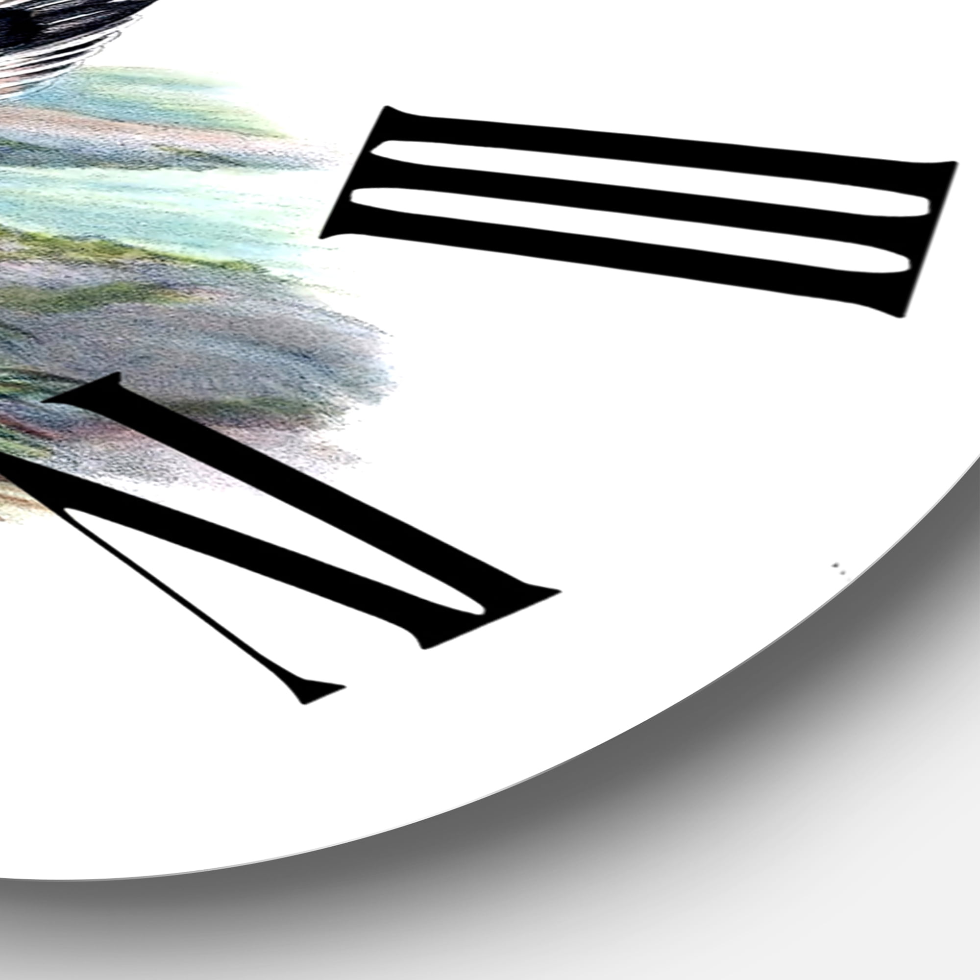 Designart 1 in Quartz Farmhouse Wall Clock