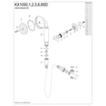 thumbnail image 3 of Kingston Brass KX1050SD Victorian Hand Shower Kit, Matte Black, 3 of 5