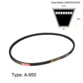 thumbnail image 2 of Unique Bargains A-950 V Belt Machine Transmission Rubber,Black Replacement Drive Belt, 2 of 4