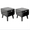 2*Black, variant on Seat Mate The Ultimate Pet Friendly Multi Functional Ottoman Ramp with Frame and Ergonomic Design, Cat Dog Steps Ramp Pet Steps （with a 0wala Cup )
