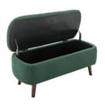 thumbnail image 3 of Porthos Home Celia Bouclé Fabric Storage Bench with Rubberwood Legs, 3 of 5
