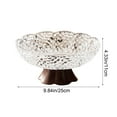 thumbnail image 2 of Fruit Bowl High Foot Fruit Tray,Modern,Minimalist Pedestal Decorative Bowl Kitchen Counter for Snacks Candies Living Room, 2 of 7