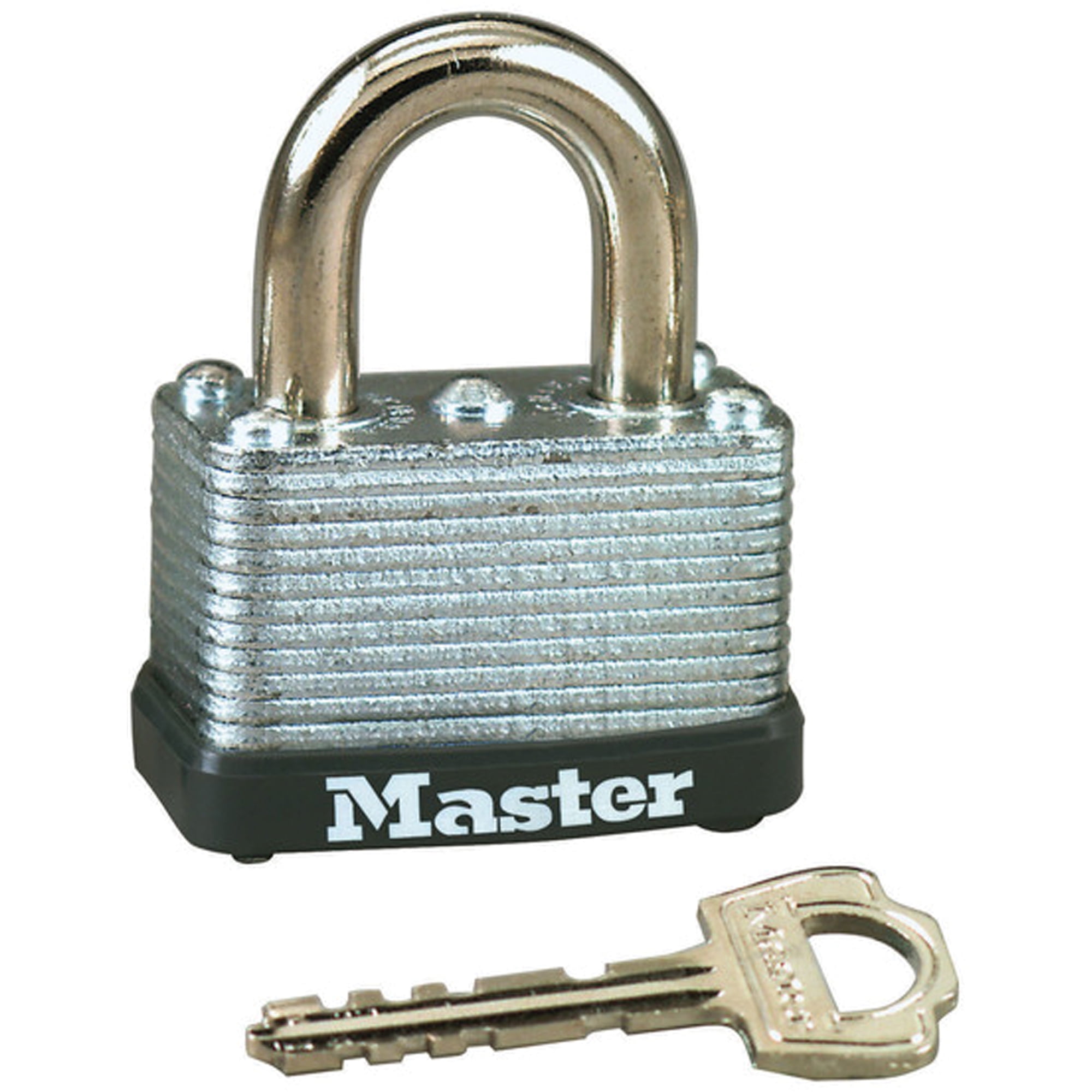 Warded Padlock, Keyed Alike, Laminated Steel, 11/2" Width Each