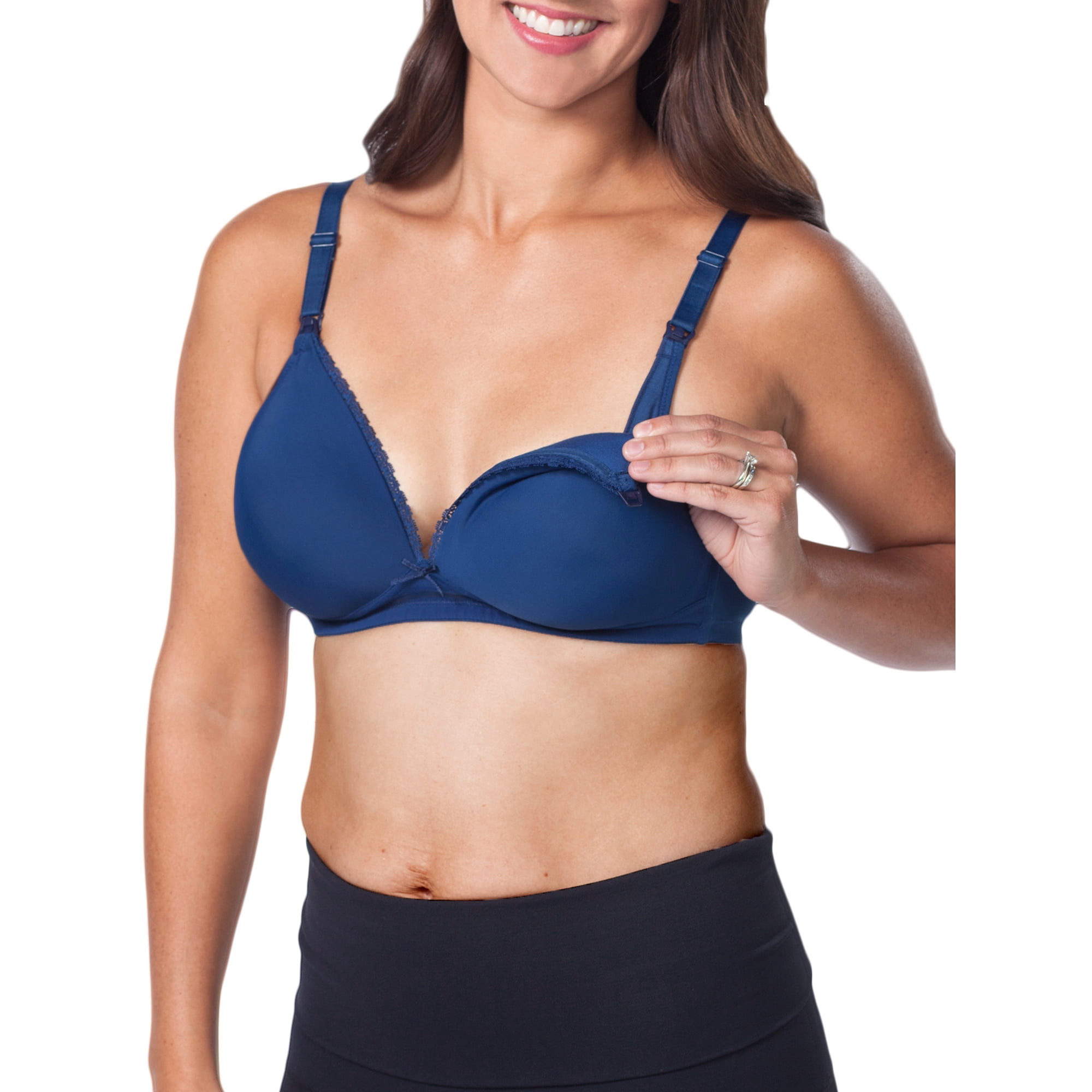 Maternity Loving Moments By Leading Lady Wirefree T-Shirt Nursing Bra With Padded Cups, Style L358