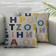 ABC English Alphabet Decorative Pillowcase Throw Pillow Cover, Colorful English Alphabet