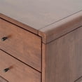 thumbnail image 2 of Henry Mid-Century Modern Solid Wood 2-drawer Nightstand in Walnut, 2 of 4