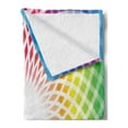 thumbnail image 2 of Colorful Soft Flannel Fleece Throw Blanket, Flower Design in Abstract Style with Vibrant Look Rainbow Colors, Cozy Plush for Indoor and Outdoor Use, 60" x 80", Multicolor, by Ambesonne, 2 of 5